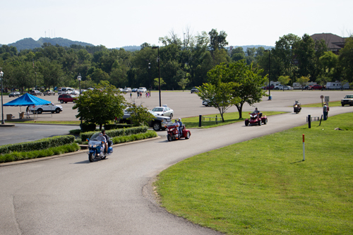 Riders on the Copperhead Trail motorcycle ride